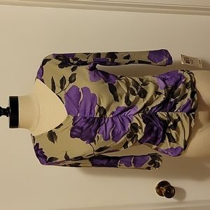 NWT: Style & Co. Collection Petite La Violette Top